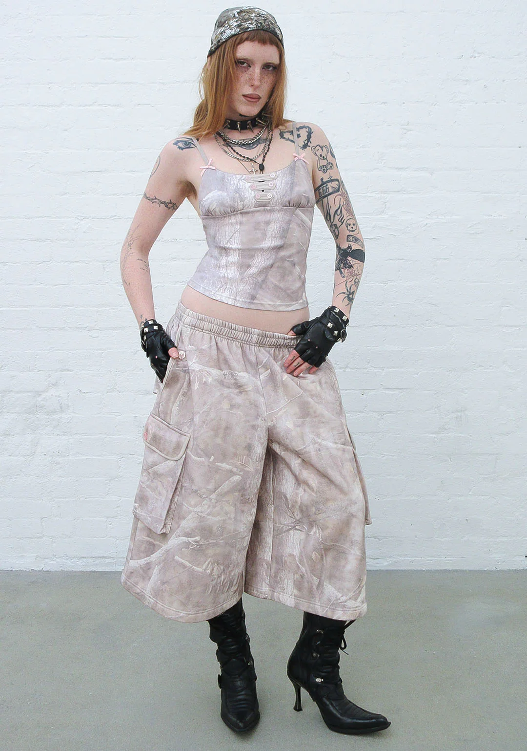 COMMAND FITTED CAMI TOP WASHED TREE CAMO - Image 4