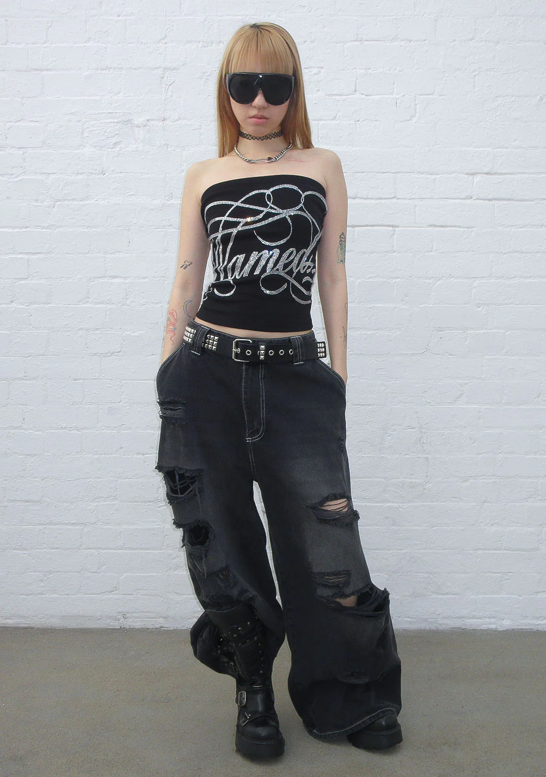 MUSE RHINESTONE TUBE TOP - Image 4