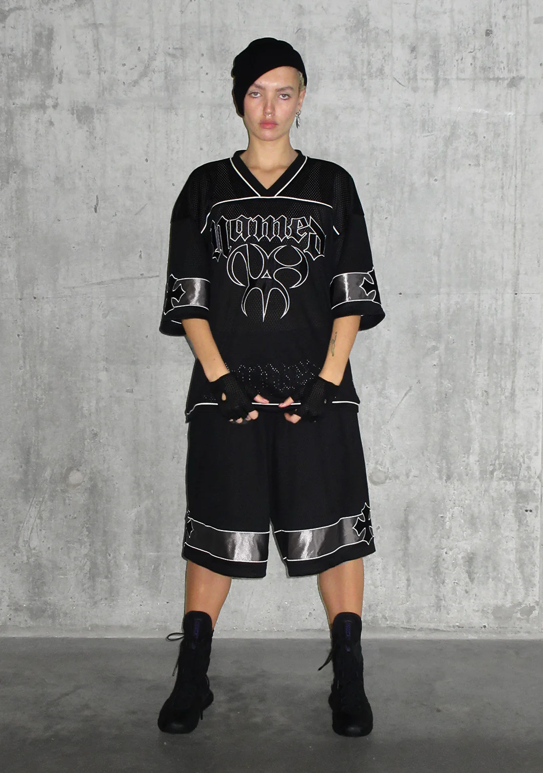 Nth ACTIVE AIRTEX MESH OVERSIZED JERSEY BLACK - Image 2