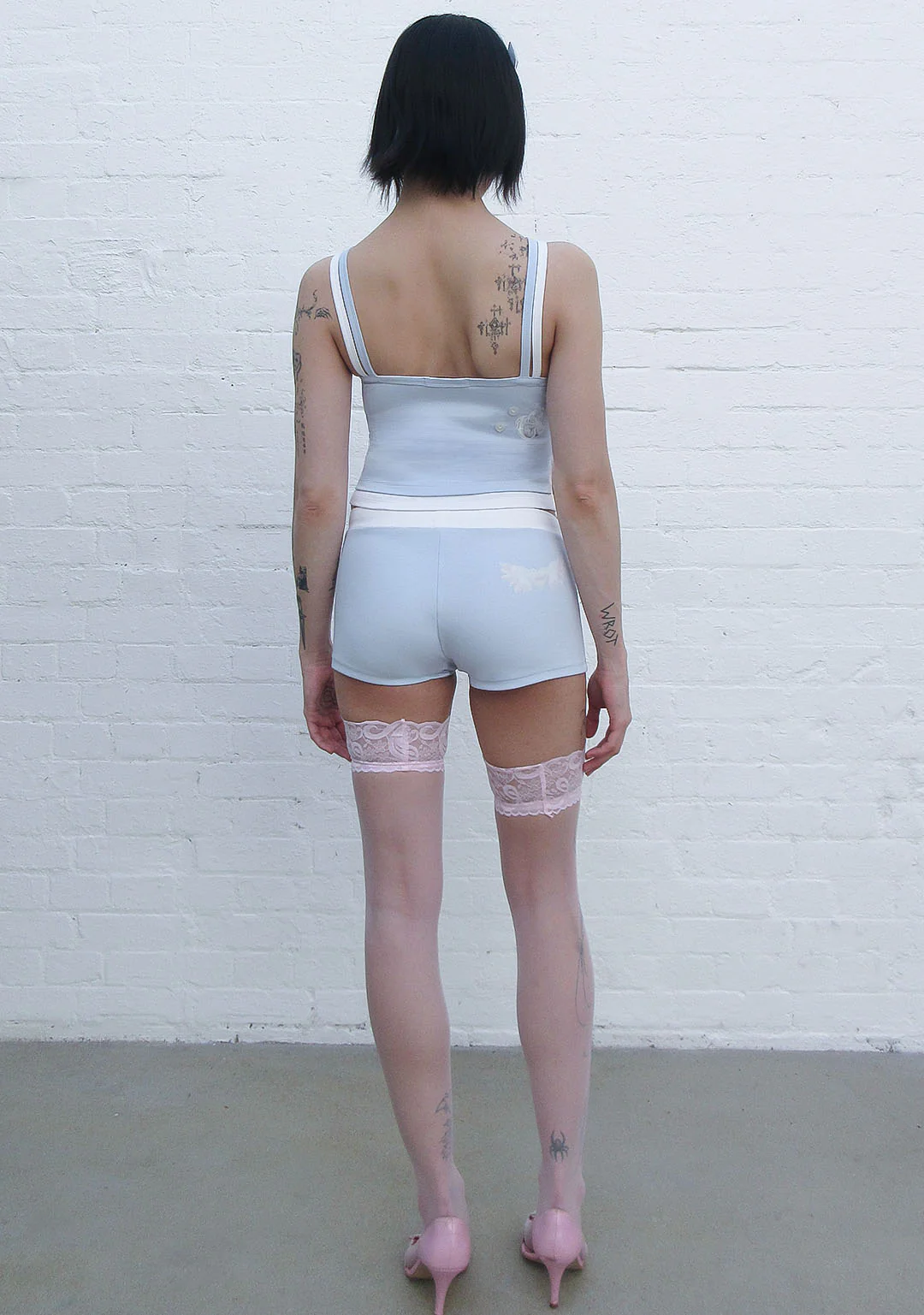 WHISPER MICRO HOTPANT SHORTS BABY BLUE - Image 4