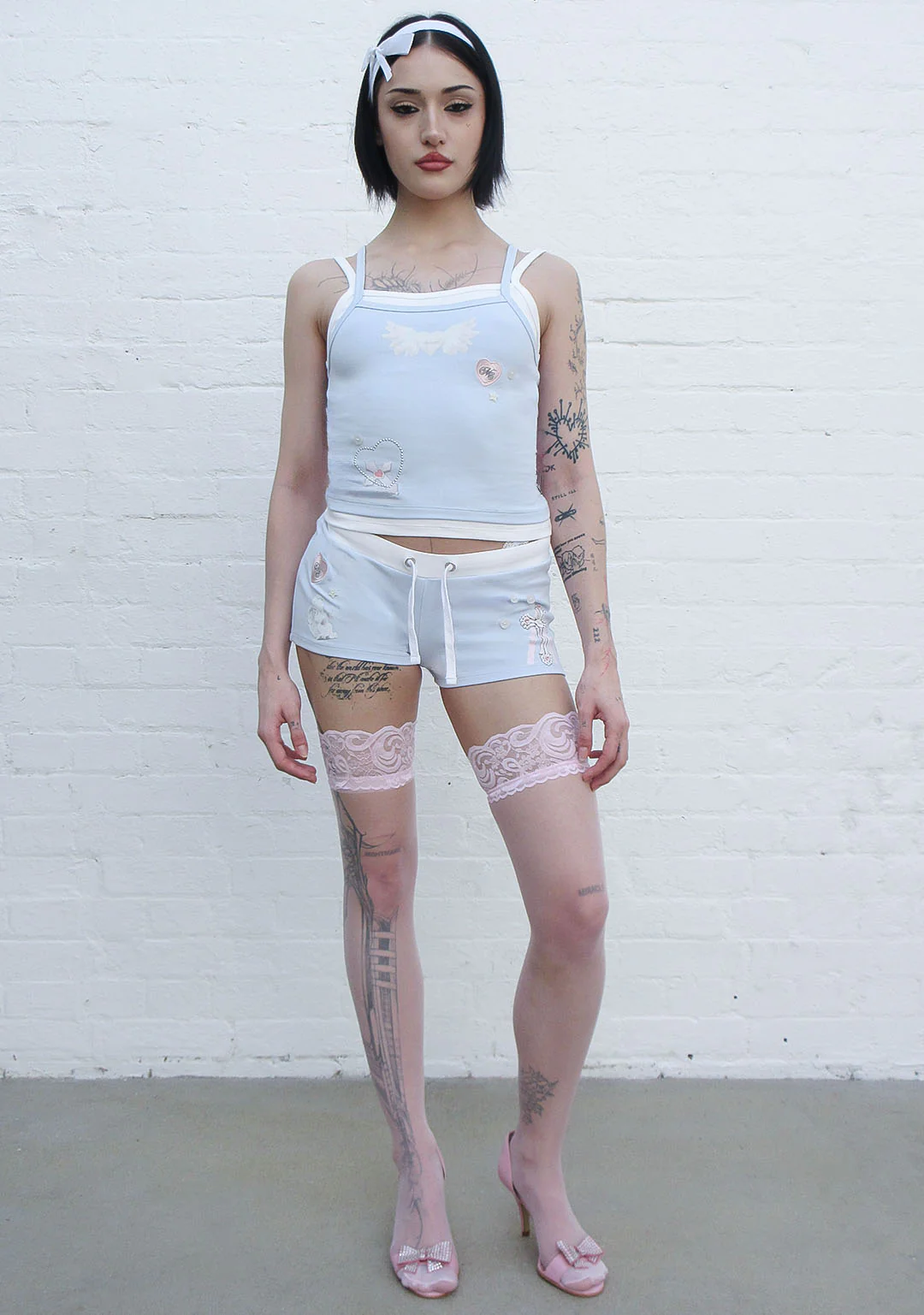 WHISPER MICRO HOTPANT SHORTS BABY BLUE - Image 5