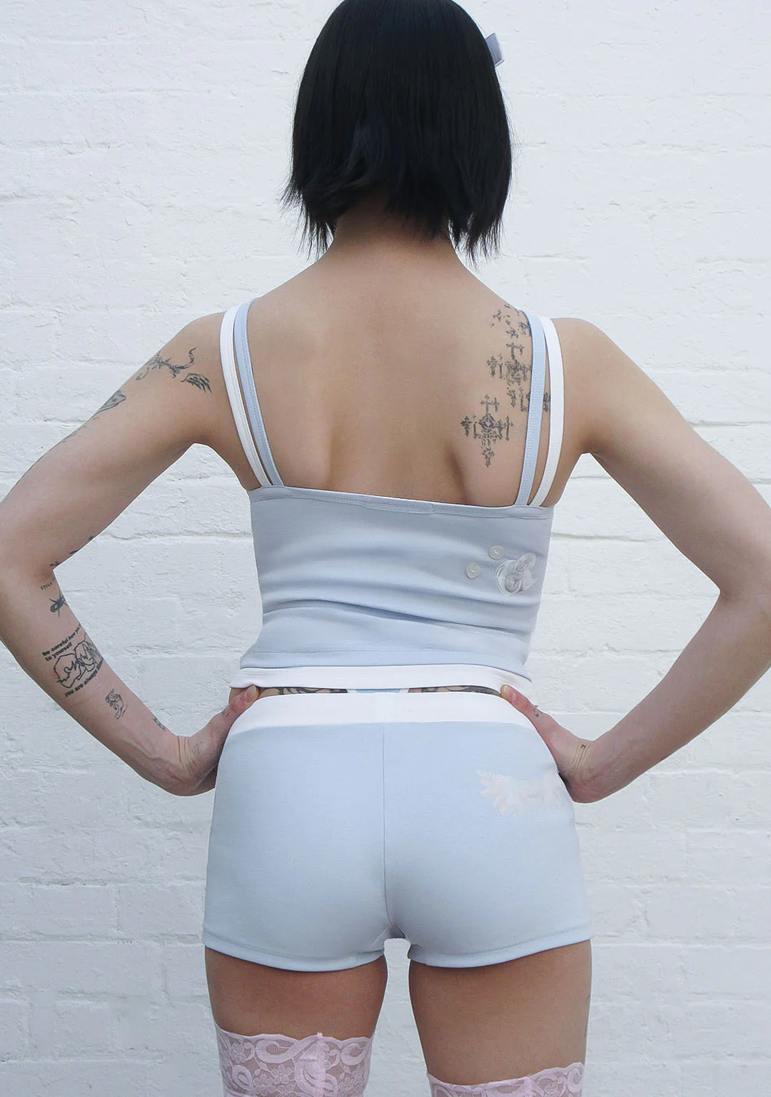 WHISPER MICRO HOTPANT SHORTS BABY BLUE - Image 7